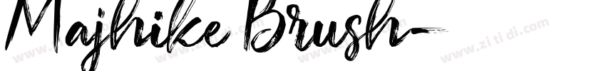 Majhike Brush字体转换